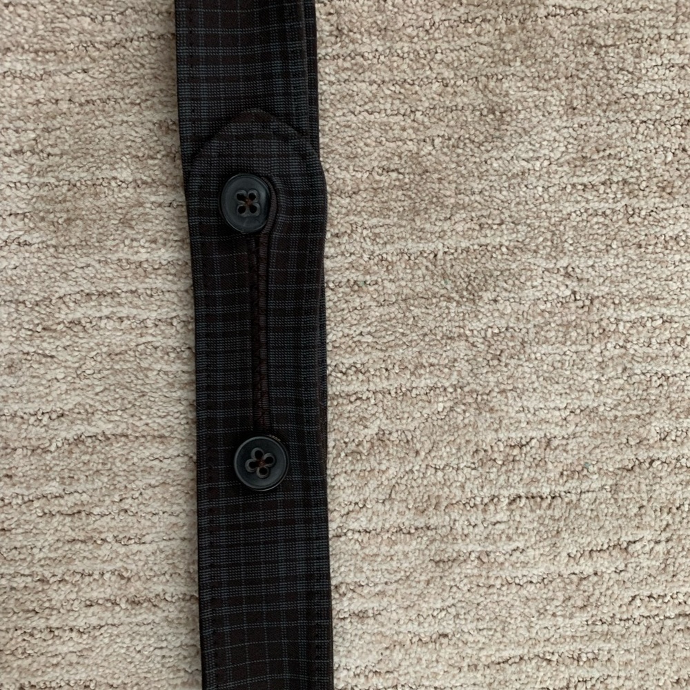 Plaid Raincoat belt